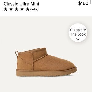 NWOB UGG Classic Ultra Mini Classic Boots - 7 Chesnut